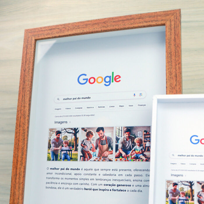 Quadro Google “Melhor Pai do Mundo”