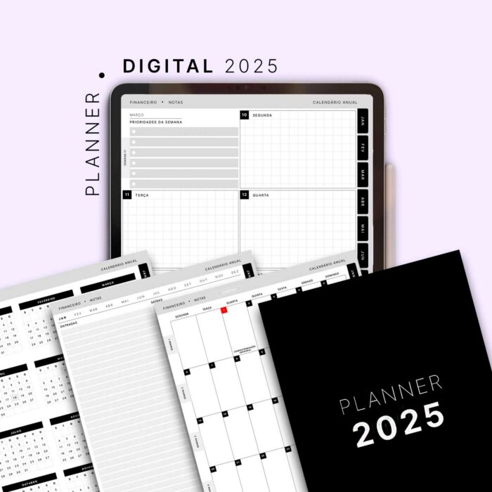 Conheça e baixe o Planner Digital Vertical para 2025